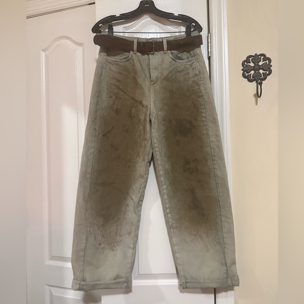 Souvenir Made In Italy Balloon High Rise Jeans Size Small/Waist 30”